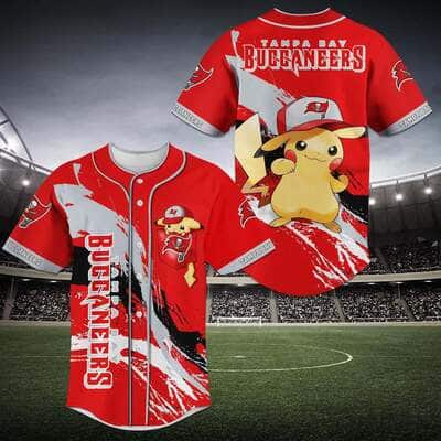 Awesome NFL Tampa Bay Buccaneers Baseball Jersey Pikachu Gift For Friends Awesome NFL Tampa Bay Buccaneers Baseball Jersey Pikachu Gift For Friends