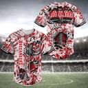 Cool NFL Tampa Bay Buccaneers Baseball Jersey Skeleton And Flowers Gift For Family Cool NFL Tampa Bay Buccaneers Baseball Jersey Skeleton And Flowers Gift For Family