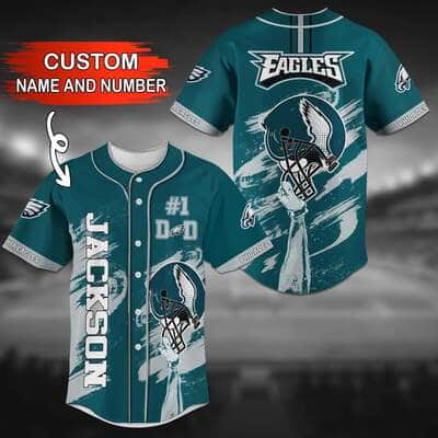 Philadelphia Eagles Baseball Jersey Custom Name And Number Gift For NFL Fans Philadelphia Eagles Baseball Jersey Custom Name And Number Gift For NFL Fans
