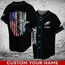 Black NFL Philadelphia Eagles Baseball Jersey Custom Name Best Gift For Boyfriend Black NFL Philadelphia Eagles Baseball Jersey Custom Name Best Gift For Boyfriend
