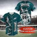 Customize NFL Philadelphia Eagles Baseball Jersey Gift For Dad From Daughter Customize NFL Philadelphia Eagles Baseball Jersey Gift For Dad From Daughter
