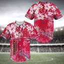 Red MLB Rutgers Scarlet Knights Baseball Jersey Hibiscus Flowers Gift For New Dad Red MLB Rutgers Scarlet Knights Baseball Jersey Hibiscus Flowers Gift For New Dad