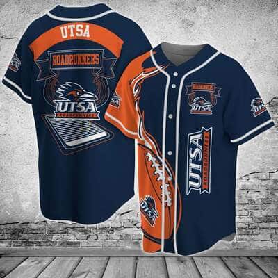 Classic NFL UTSA Roadrunners Baseball Jersey Fire Ball Gift For Sports Fans Classic NFL UTSA Roadrunners Baseball Jersey Fire Ball Gift For Sports Fans