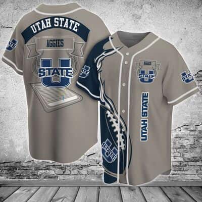 Classic Utah State Aggies Baseball Jersey Fire Ball Gift For MLB Fans Classic Utah State Aggies Baseball Jersey Fire Ball Gift For MLB Fans