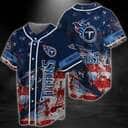 Retro NFL Tennessee Titans Baseball Jersey USA Flag Gift For Best Friend Retro NFL Tennessee Titans Baseball Jersey USA Flag Gift For Best Friend