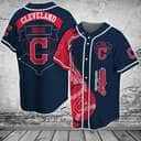 Basic MLB Cleveland Indians Baseball Jersey Gift For Family Basic MLB Cleveland Indians Baseball Jersey Gift For Family