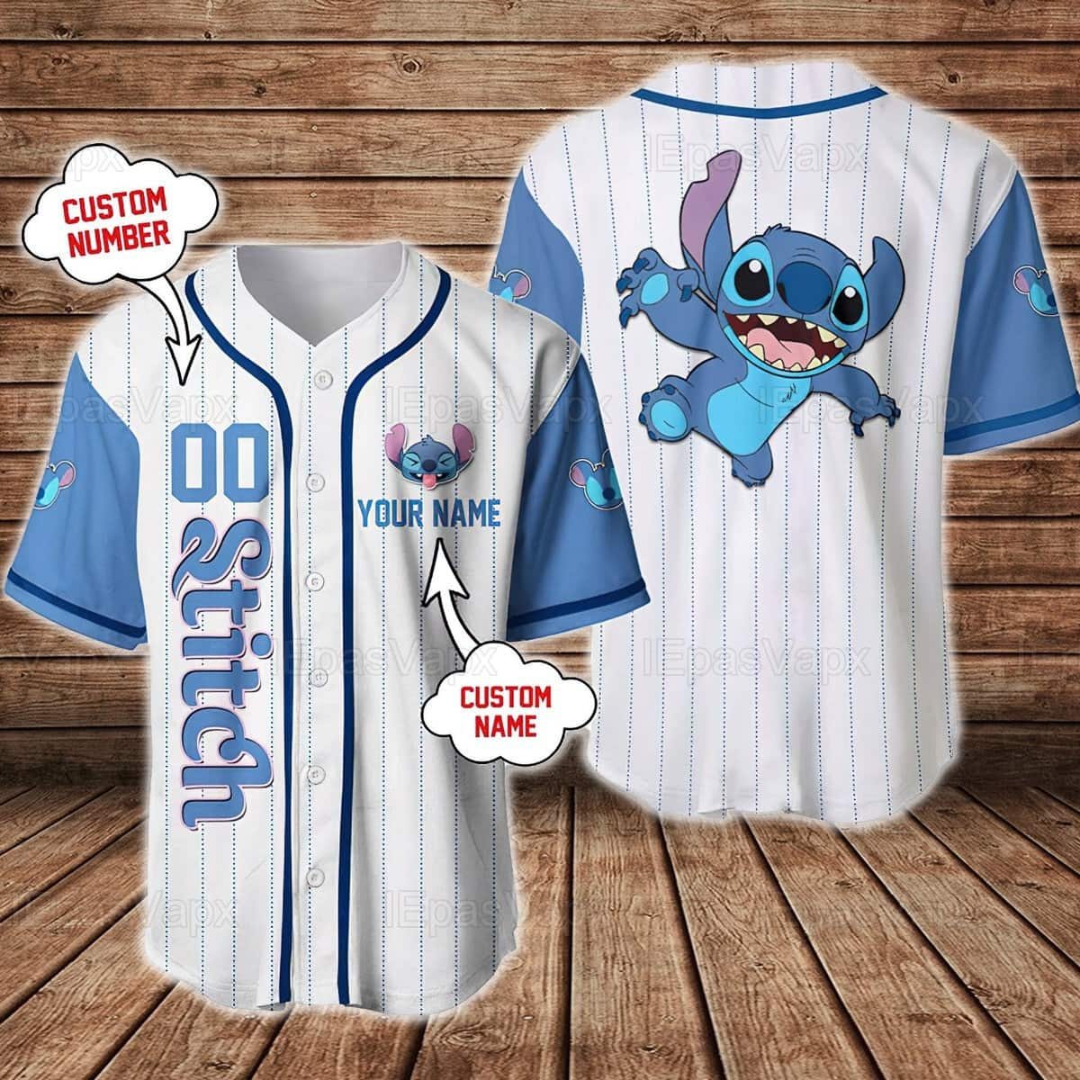 Personalized Disney Lilo And Stitch Baseball Jersey Gift For Girlfriend