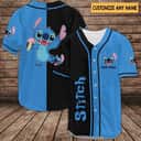 Personalized Lilo And Stitch Baseball Jersey Cute Gift For Fans Personalized Lilo And Stitch Baseball Jersey Cute Gift For Fans