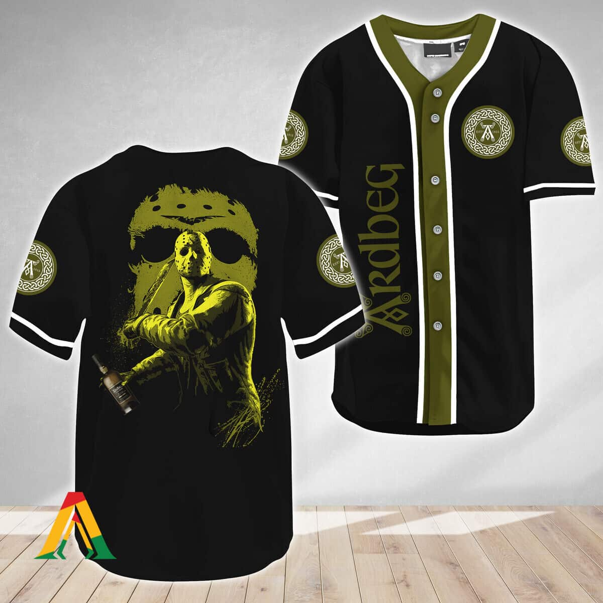 Jason Voorhees Baseball Jersey Friday The 13th Ardbeg Black Gift For Family