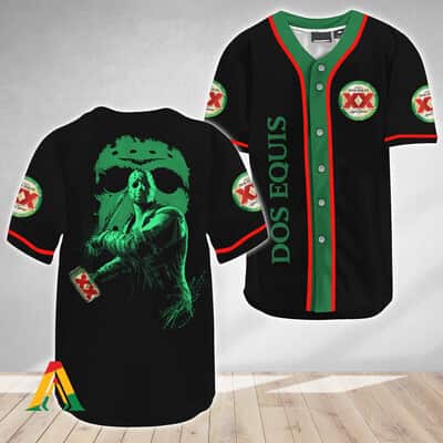 Cool Jason Voorhees Baseball Jersey Friday The 13th Dos Equis Gift For Best Friend