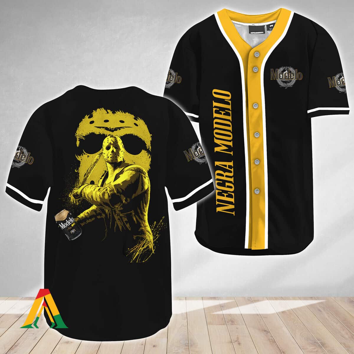 Jason Voorhees Baseball Jersey Friday The 13th Negra Modelo Gift For Family Jason Voorhees Baseball Jersey Friday The 13th Negra Modelo Gift For Family