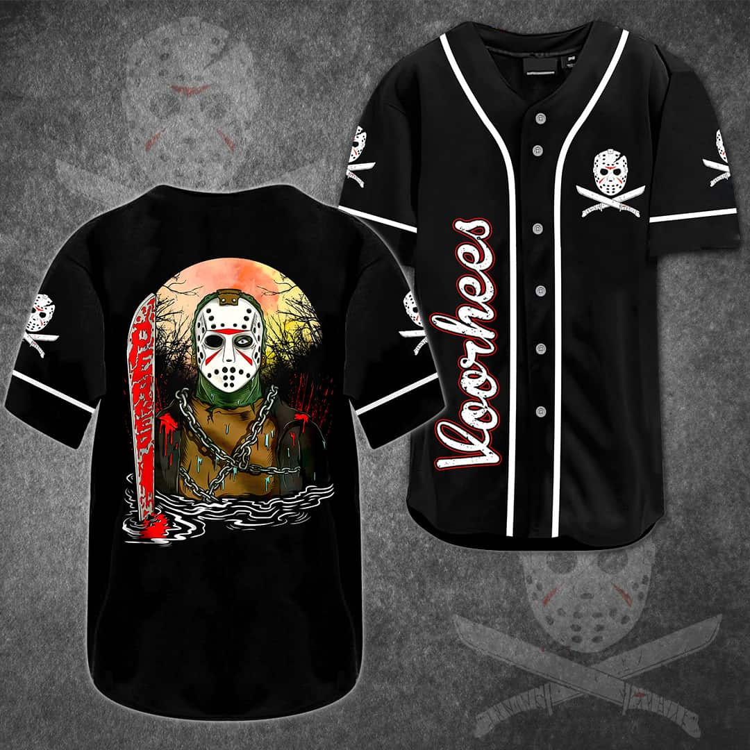 Jason Voorhees Baseball Jersey Horror Film Gift For Horror Fans