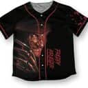 Halloween Freddy Krueger Baseball Jersey Horror Movie Gift For Fans