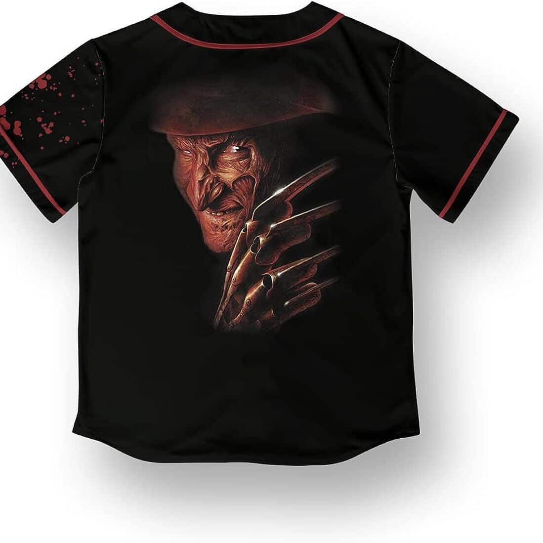 Halloween Freddy Krueger Baseball Jersey Horror Movie Gift For Fans Halloween Freddy Krueger Baseball Jersey Horror Movie Gift For Fans