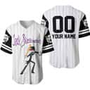 Funny Jack Skellington Baseball Jersey Pumpkin King Of Halloween Town Custom Name Gift For Dad Funny Jack Skellington Baseball Jersey Pumpkin King Of Halloween Town Custom Name Gift For Dad