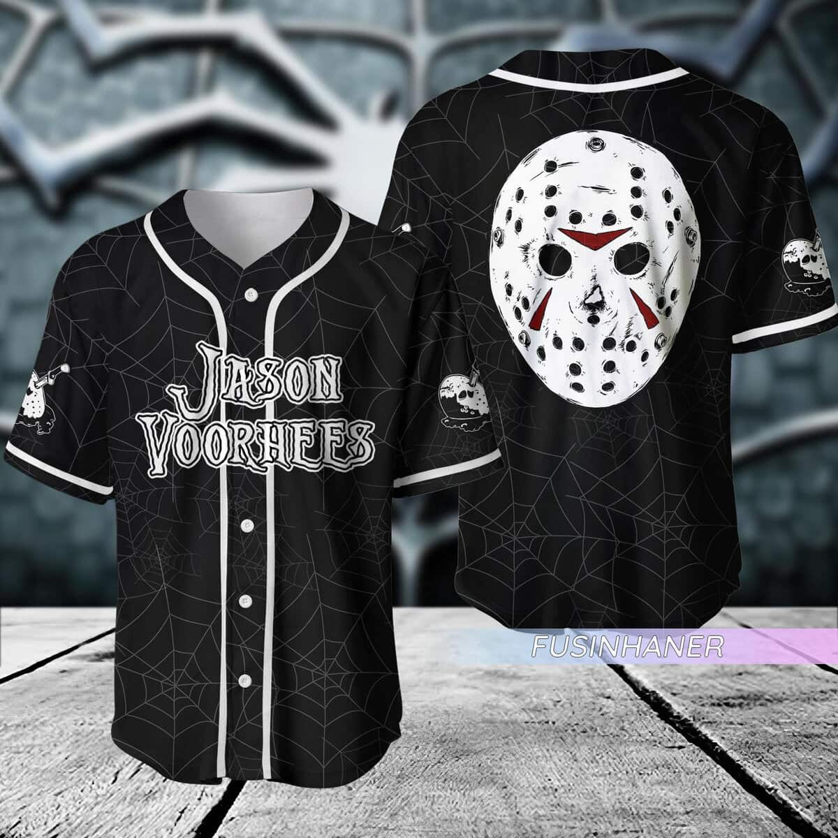 Halloween Jason Voorhees Baseball Jersey Horror Movie Gift For Dad