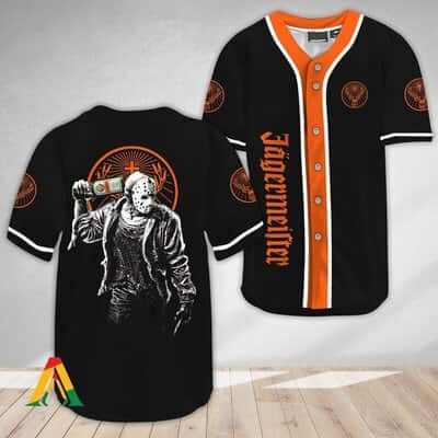 Halloween Jason Voorhees Baseball Jersey Jagermeister Gift For Boyfriend Halloween Jason Voorhees Baseball Jersey Jagermeister Gift For Boyfriend