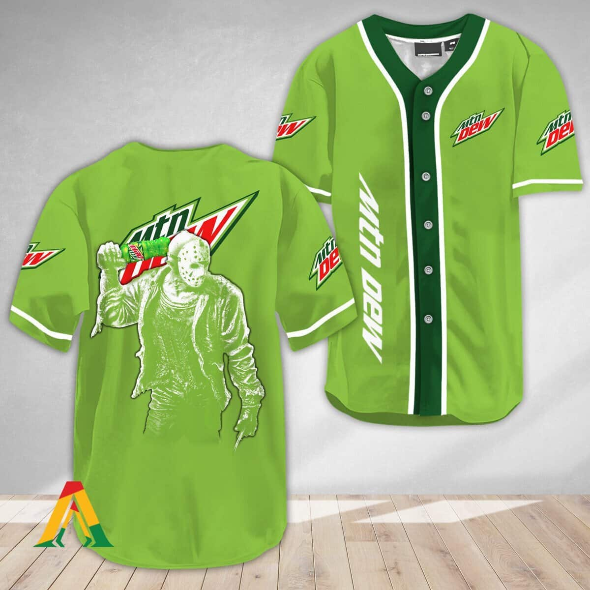 Halloween Jason Voorhees Baseball Jersey Mountain Dew Gift For Her