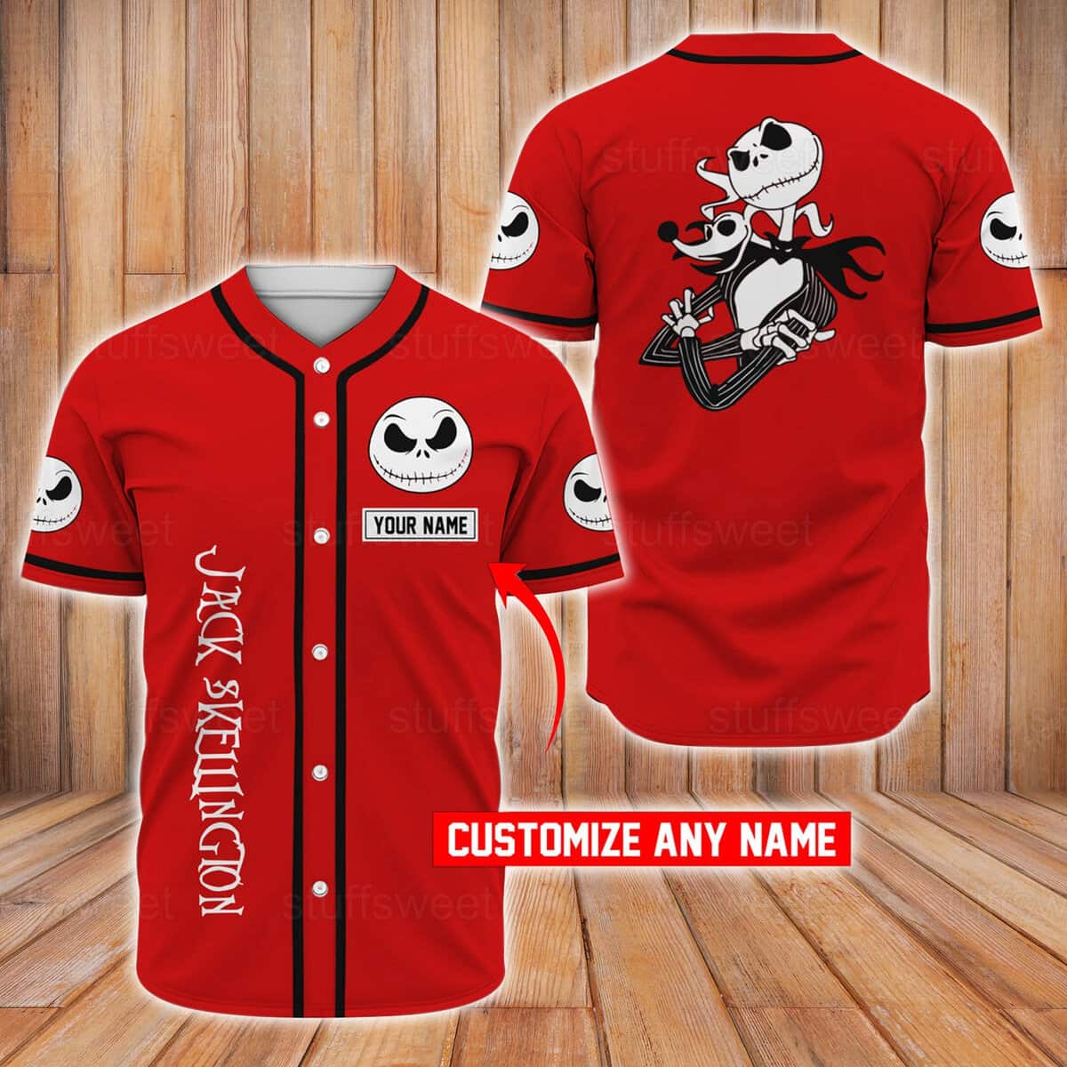 Customize Jack Skellington Baseball Jersey And Zero Pumpkin King Of Halloween Town Gift For Family Customize Jack Skellington Baseball Jersey And Zero Pumpkin King Of Halloween Town Gift For Family