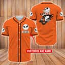 Customize Jack Skellington Baseball Jersey And Zero Pumpkin King Of Halloween Town Gift For Family Customize Jack Skellington Baseball Jersey And Zero Pumpkin King Of Halloween Town Gift For Family