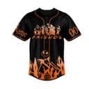 Custom Jack Skellington Baseball Jersey Pumpkin King Of Halloween Town Gift For Sports Fans Custom Jack Skellington Baseball Jersey Pumpkin King Of Halloween Town Gift For Sports Fans