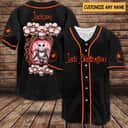 Customize Jack Skellington Baseball Jersey The Nightmare Before Christmas Gift For Dad Customize Jack Skellington Baseball Jersey The Nightmare Before Christmas Gift For Dad