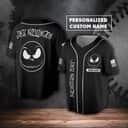Custom Jack Skellington Baseball Jersey Halloween Town Gift For Sports Fans Custom Jack Skellington Baseball Jersey Halloween Town Gift For Sports Fans