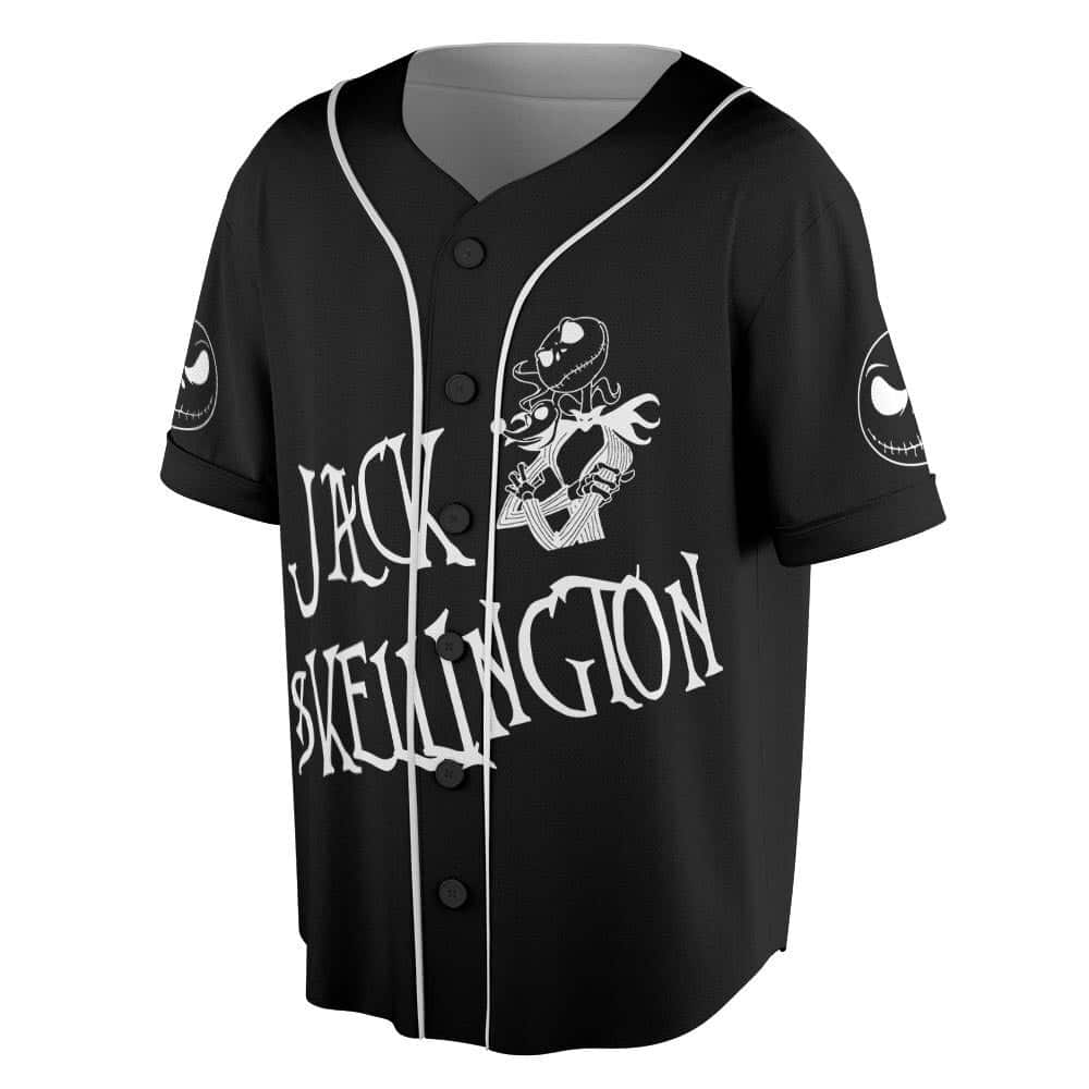 Custom Jack Skellington Baseball Jersey Pumpkin King Of Halloween Town Gift For Fans Custom Jack Skellington Baseball Jersey Pumpkin King Of Halloween Town Gift For Fans