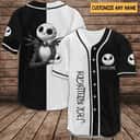 Custom Jack Skellington Baseball Jersey The Nightmare Before Christmas Gift For Husband Custom Jack Skellington Baseball Jersey The Nightmare Before Christmas Gift For Husband