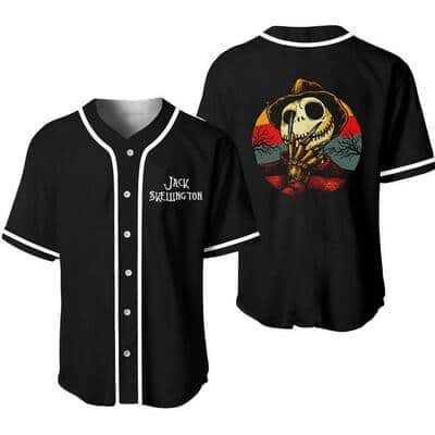 Black Jack Skellington Baseball Jersey Freddy Krueger Gift For Friends