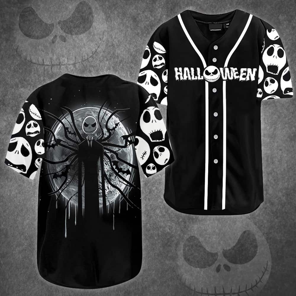 Halloween Jack Skellington Baseball Jersey Gift For Husband Halloween Jack Skellington Baseball Jersey Gift For Husband