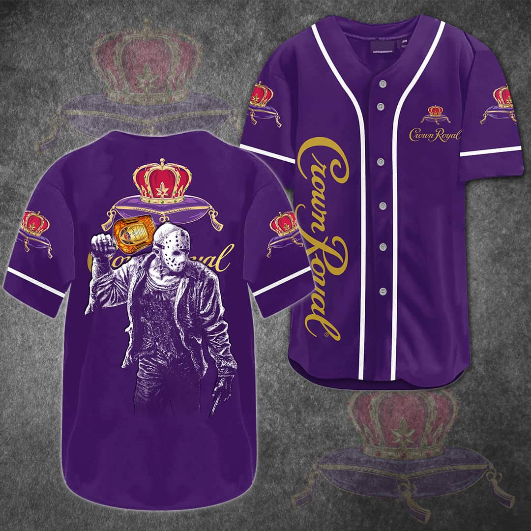 Halloween Jason Voorhees Baseball Jersey Crown Royal Gift For Brother