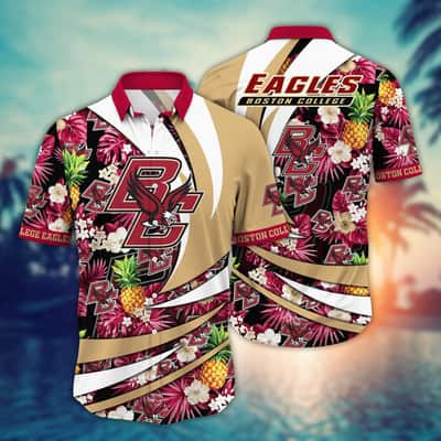 NCAA Boston College Eagles Hawaiian Shirt Pineapple Gift For Cool Dad