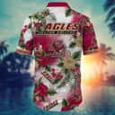 NCAA Boston College Eagles Hawaiian Shirt Hibiscus Flowers Best Gift For Grandpa NCAA Boston College Eagles Hawaiian Shirt Hibiscus Flowers Best Gift For Grandpa