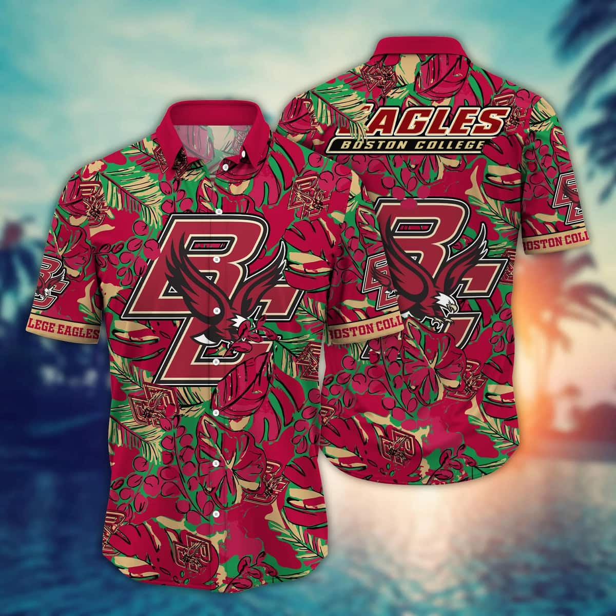 Summer Aloha NCAA Boston College Eagles Hawaiian Shirt Gift For Cool Friend Summer Aloha NCAA Boston College Eagles Hawaiian Shirt Gift For Cool Friend