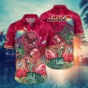 NCAA Boston College Eagles Hawaiian Shirt Pink Flamingo And Palm Leaves Gift For Dad NCAA Boston College Eagles Hawaiian Shirt Pink Flamingo And Palm Leaves Gift For Dad