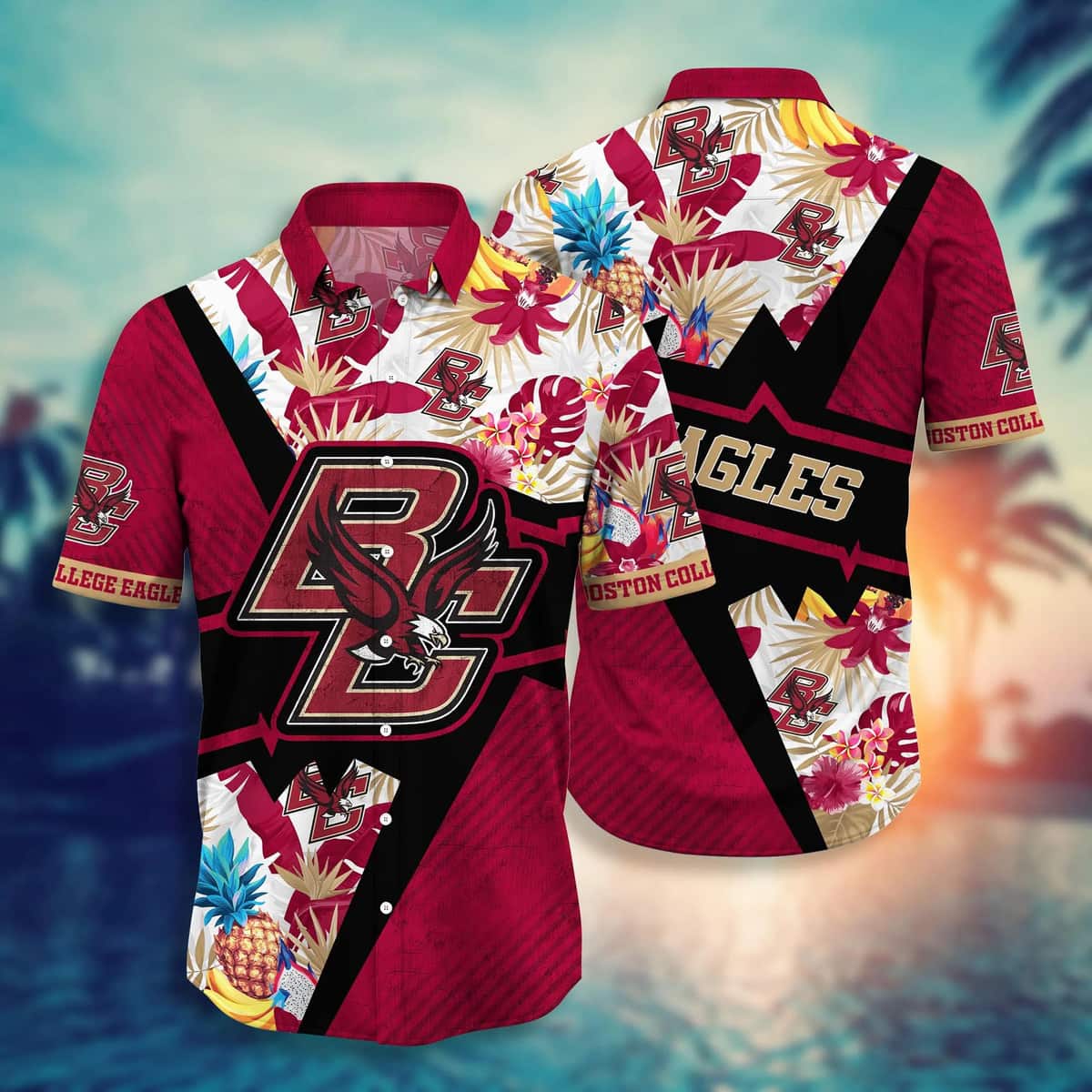 Trending Aloha NCAA Boston College Eagles Hawaiian Shirt Beach Gift For Family