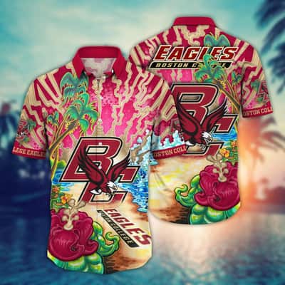 Trending NCAA Boston College Eagles Hawaiian Shirt Gift For Summer Holiday Trending NCAA Boston College Eagles Hawaiian Shirt Gift For Summer Holiday