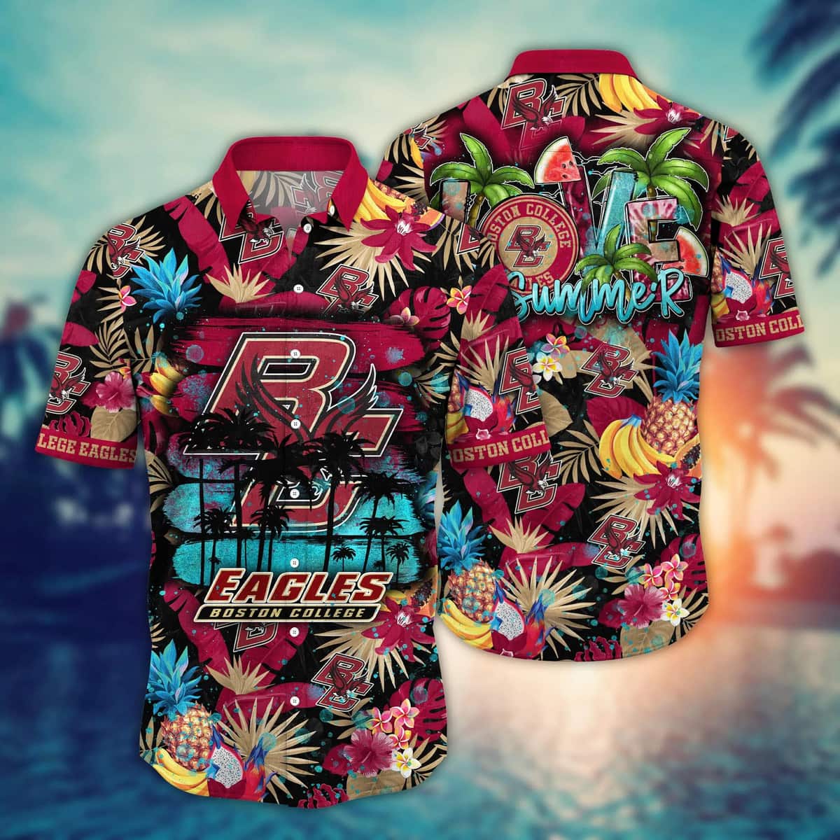 Summer Aloha NCAA Boston College Eagles Hawaiian Shirt Cool Gift For Dad