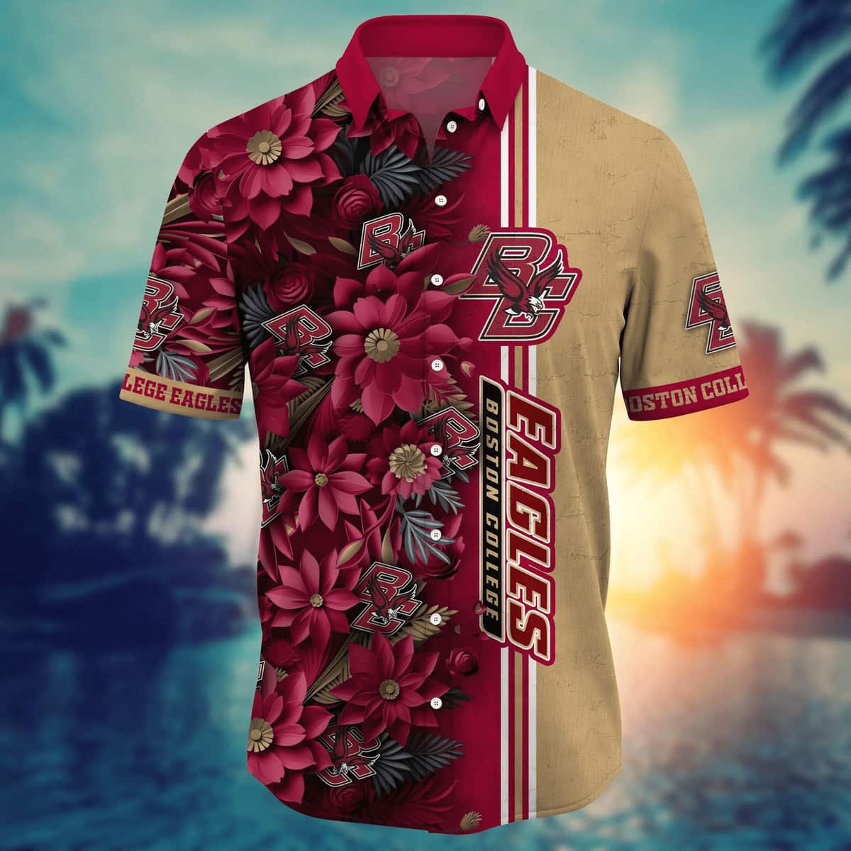 Stylish Aloha NCAA Boston College Eagles Hawaiian Shirt Gift For Beach Lovers Stylish Aloha NCAA Boston College Eagles Hawaiian Shirt Gift For Beach Lovers