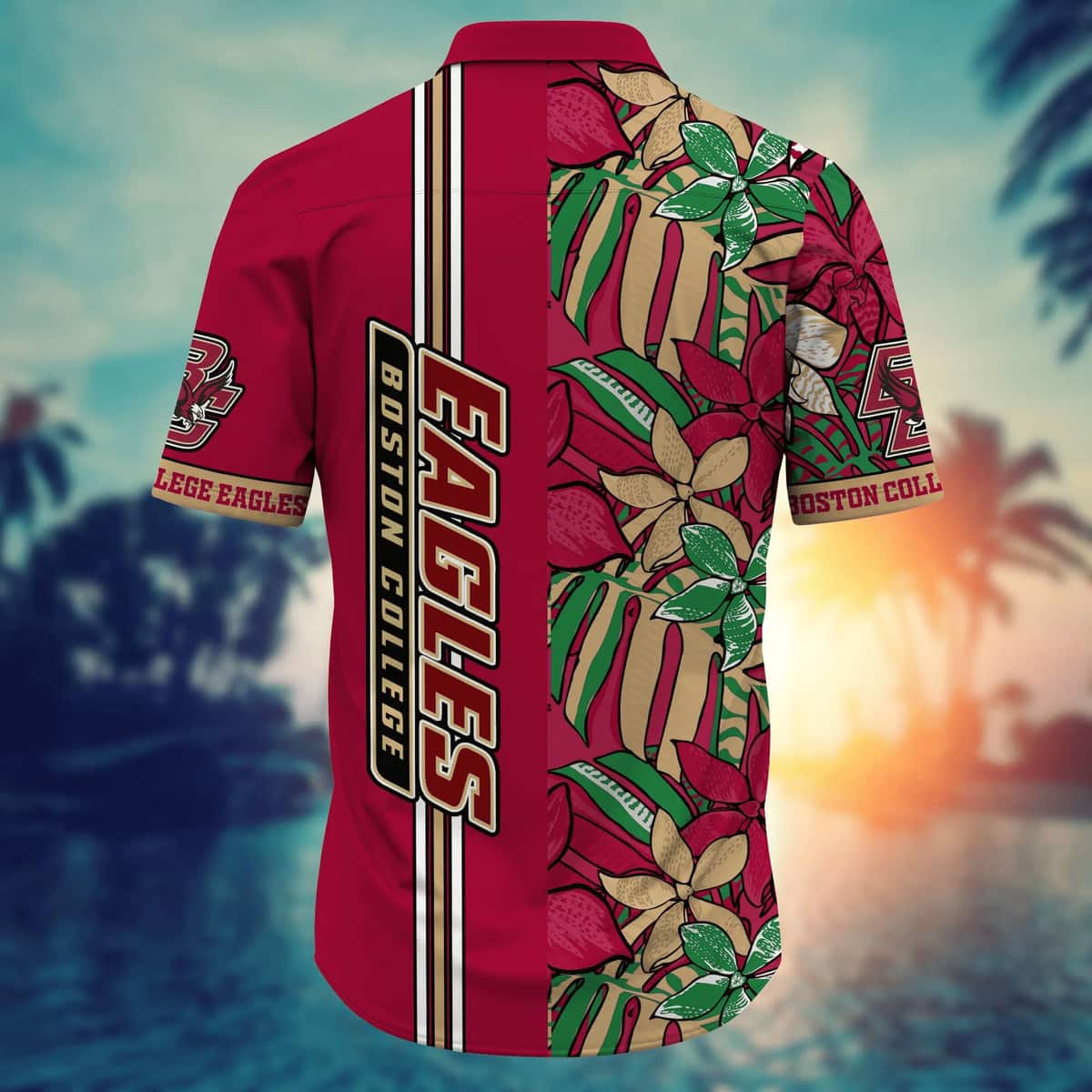 NCAA Boston College Eagles Hawaiian Shirt Tropical Forest Gift For Beach Trip NCAA Boston College Eagles Hawaiian Shirt Tropical Forest Gift For Beach Trip