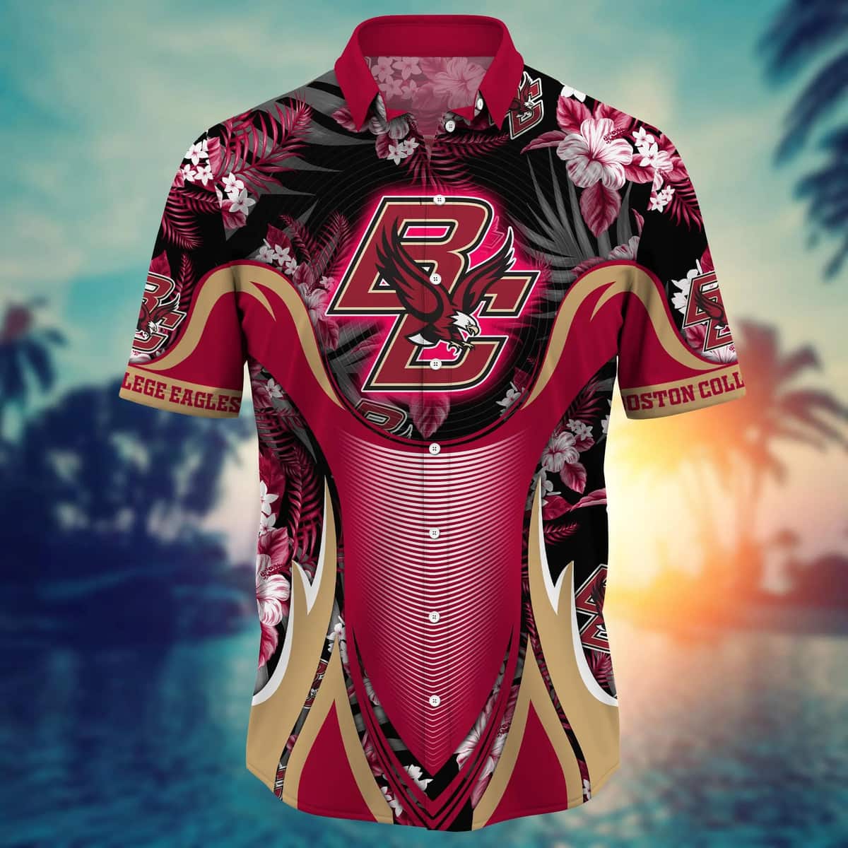 NCAA Boston College Eagles Hawaiian Shirt Summer Holiday Gift For Dad NCAA Boston College Eagles Hawaiian Shirt Summer Holiday Gift For Dad