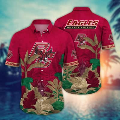 Classic Aloha NCAA Boston College Eagles Hawaiian Shirt Beach Lovers Gift