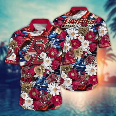 NCAA Boston College Eagles Hawaiian Shirt Independence Day Gift For Best Friend NCAA Boston College Eagles Hawaiian Shirt Independence Day Gift For Best Friend