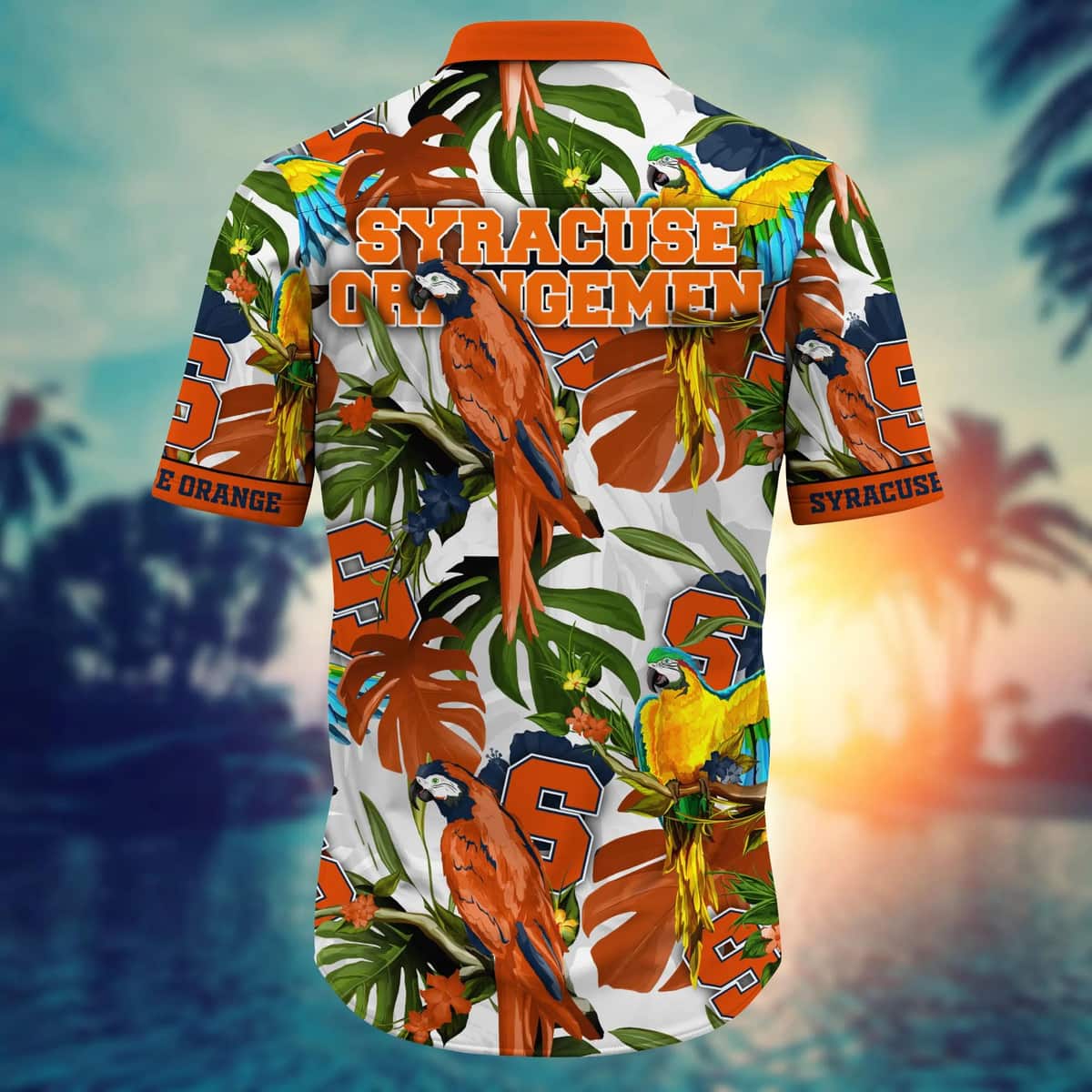 Summer Aloha NCAA Syracuse Orange Hawaiian Shirt Tropical Flora And Fauna Gift For Friend Summer Aloha NCAA Syracuse Orange Hawaiian Shirt Tropical Flora And Fauna Gift For Friend
