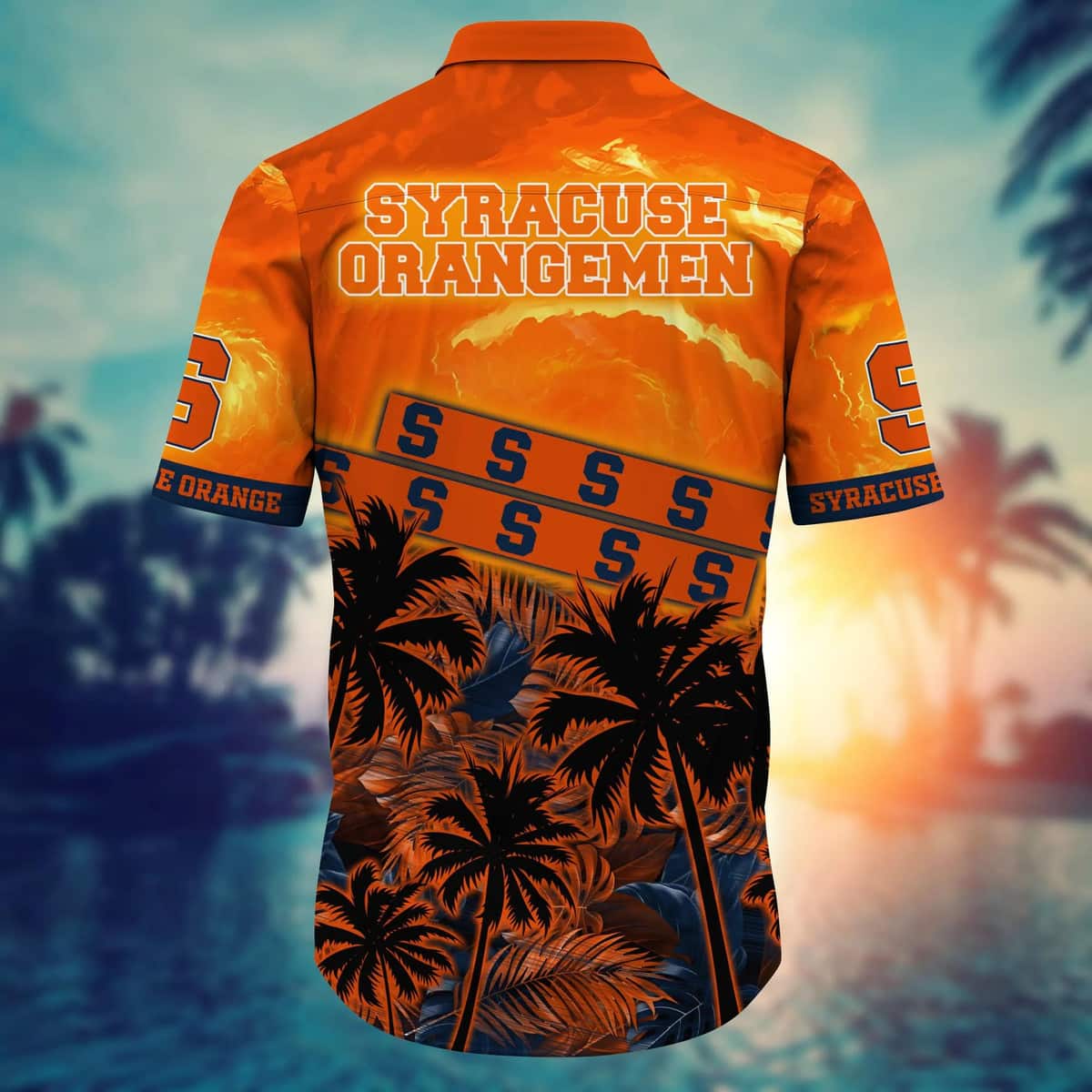 Vintage Aloha NCAA Syracuse Orange Hawaiian Shirt Palm Trees Beach Lovers Gift Vintage Aloha NCAA Syracuse Orange Hawaiian Shirt Palm Trees Beach Lovers Gift