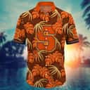 NCAA Syracuse Orange Hawaiian Shirt Palm Leaves Gift For Great Boyfriend