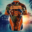 Summer Aloha NCAA Syracuse Orange Hawaiian Shirt Palm Leaves Gift For Boyfriend