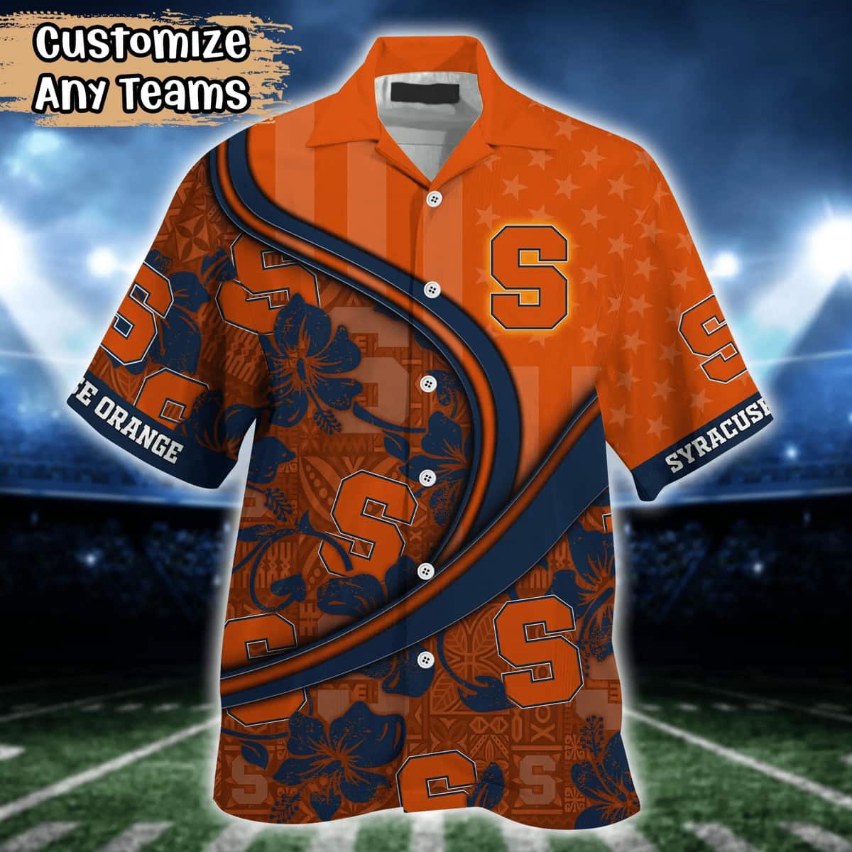 Basic Aloha NCAA Syracuse Orange Hawaiian Shirt Customize Name Gift For Beach Lovers Basic Aloha NCAA Syracuse Orange Hawaiian Shirt Customize Name Gift For Beach Lovers