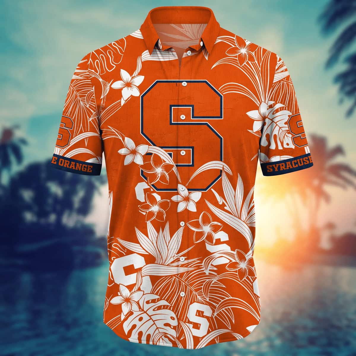 NCAA Syracuse Orange Hawaiian Shirt Tropical Forest Gift For Best Friend NCAA Syracuse Orange Hawaiian Shirt Tropical Forest Gift For Best Friend
